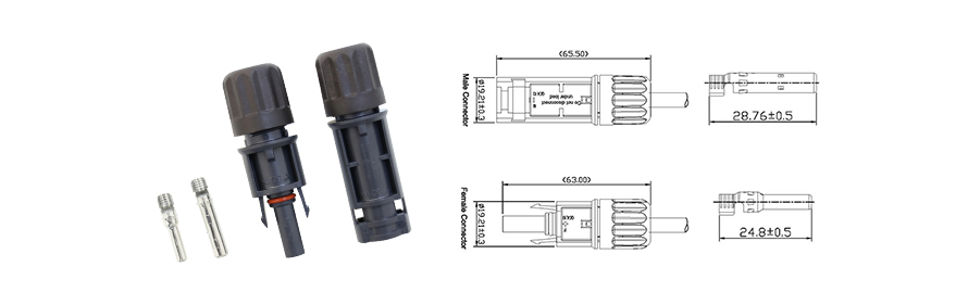 Y type in parallel solar harness