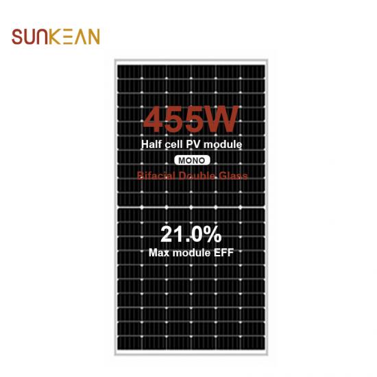 182 Double sided 455W solar panel