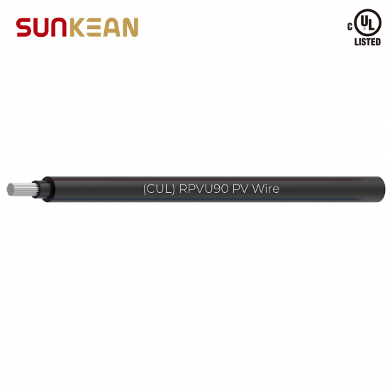  2kV 1/0AWG RPVU90 PV Wire Aluminum alloy dual layer